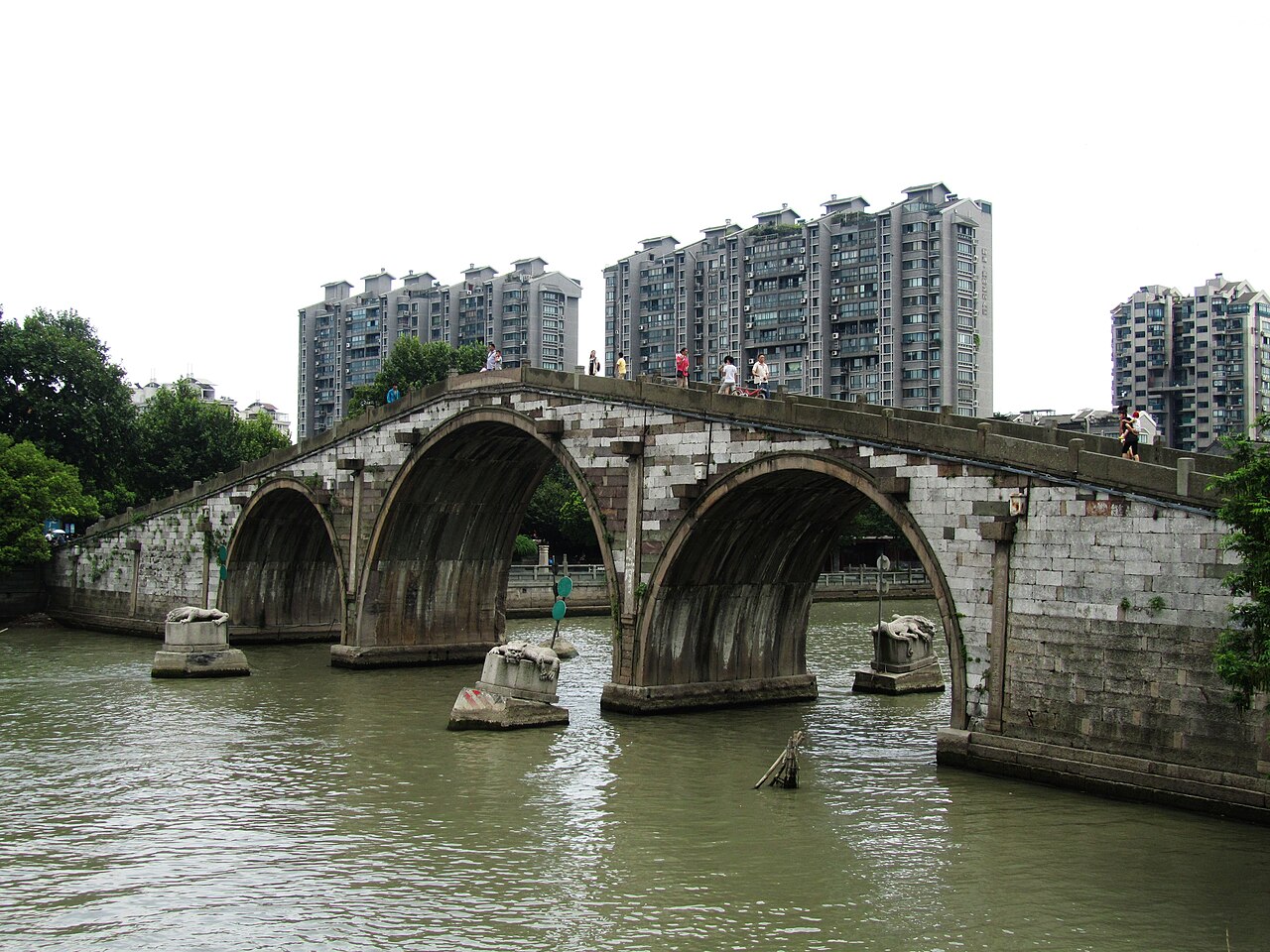 Gongchen Bridge and the Grand Canal in Hangzhou